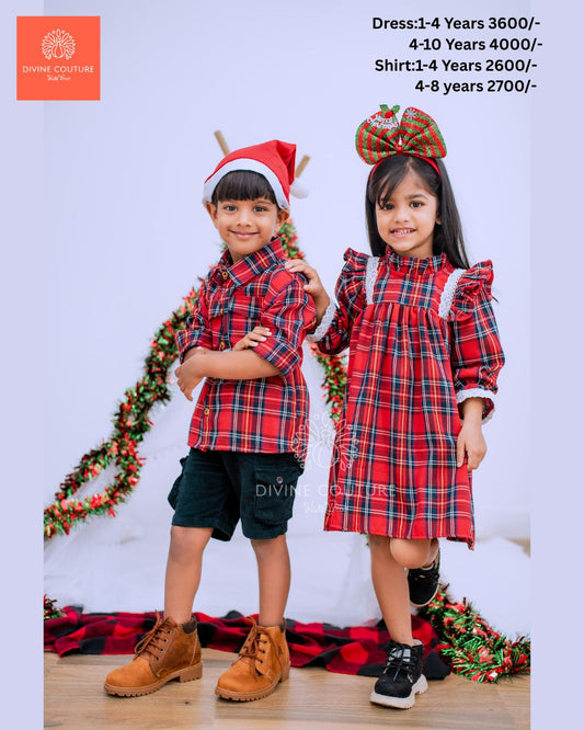 1.Jingle Bell Dress and Shirt