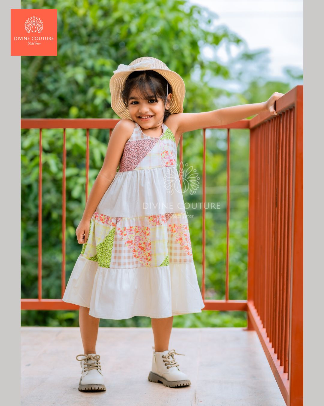 3,Bohemian Patchwork Sundress