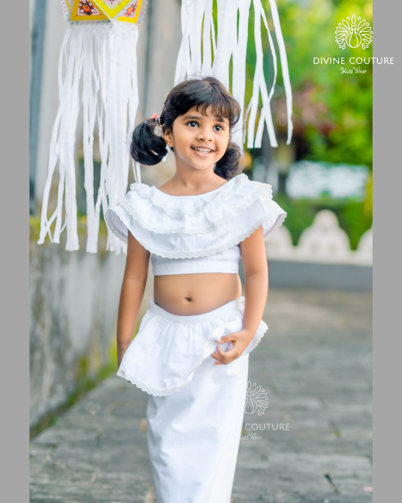 Three Frill Half Saree/national Kit