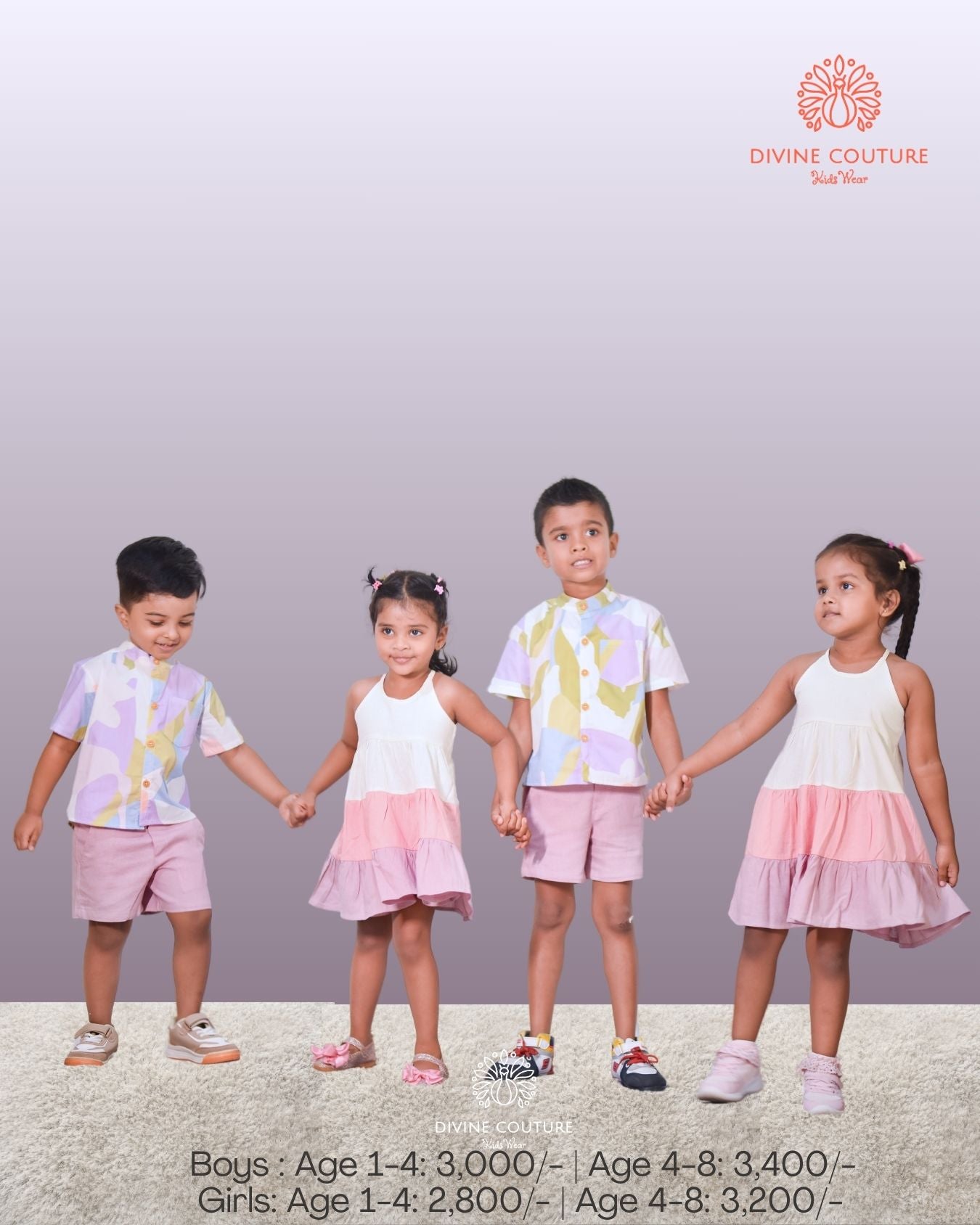 Pastel Harmony Sibling Set