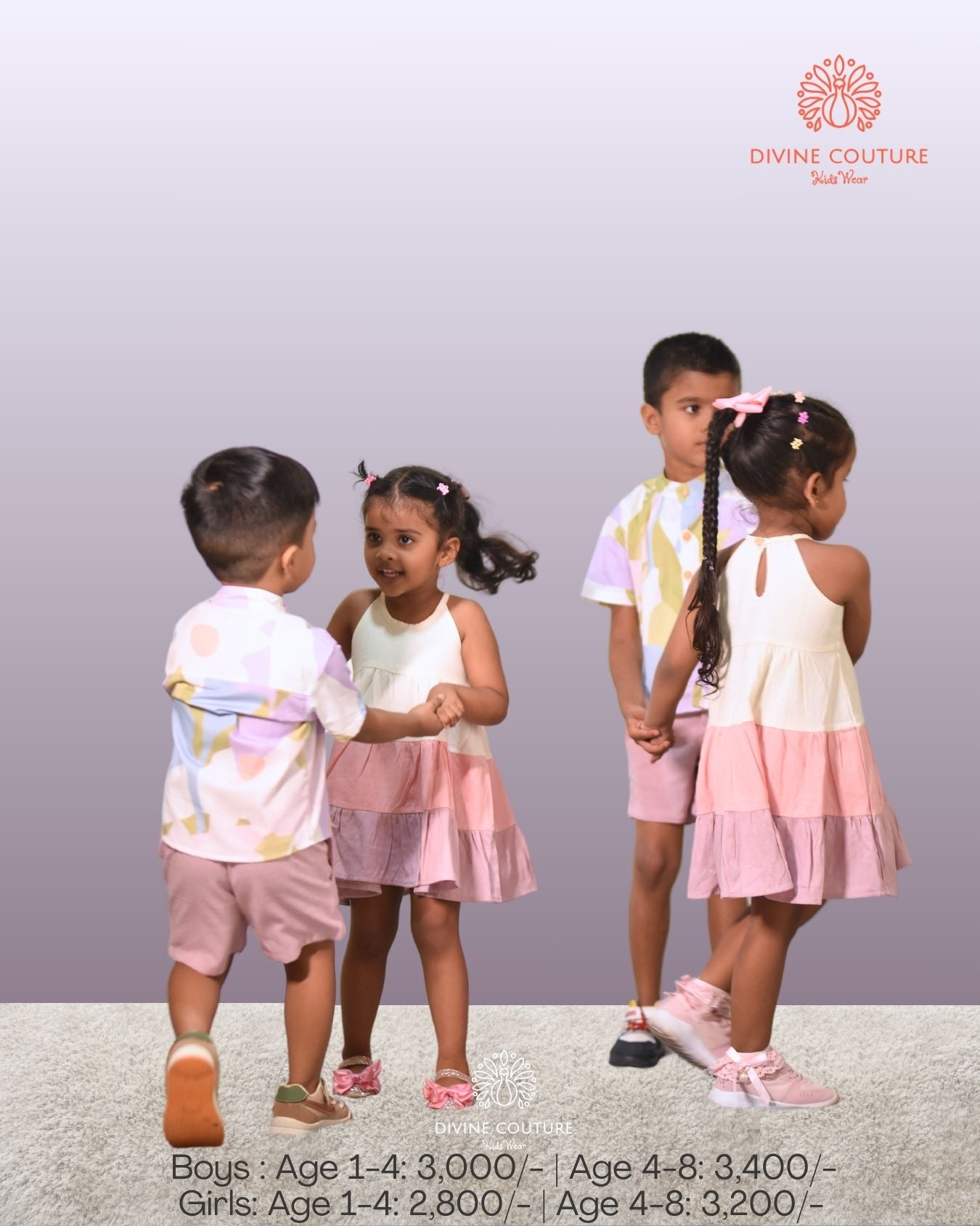 Pastel Harmony Sibling Set